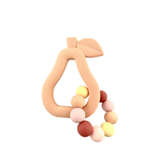 My Little Giggles - Silicone Pear Ring Teether Duo