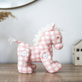 Alimrose - Jointed Pony 22cm Pink Check