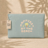 Enjoy The View - Large Beach Pouch 30cm - Happiest at the beach