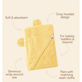 Kiin - Hooded Towel - Buttercup