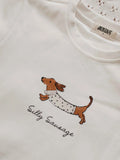 Bencer & Hazelnut - Tee: Silly Sausage Beige