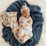 Snuggle Hunny - Jersey Wrap & Beanie Set
