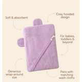 Kiin - Hooded Towel - Lilac