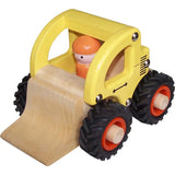 ToysLink - Wooden Wheelie Bulldozer Toy Car