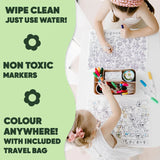 Nourish By Nature - Silicone Seek N Spot Colouring Mat- Princesses and Fairies