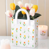 Lou Lou Bell - Tulip Print Ceramic Bag-Shaped Flower Vase