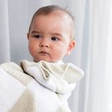 Living Textiles - Chenille Blanket - Checkered Taupe