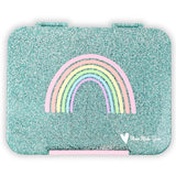 Mum Made Yum - Bento Lunchbox (Large) - Sparkle Teal Rainbow