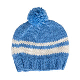 Acorn Kids - Retro Beanie Blue & Cream