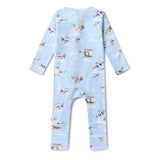 Snuggle Hunny - Taking Flight Organic Snugglesuit Convertible Romper