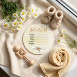 Timber Tinkers - Daisy Wooden Birth Disc