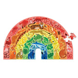 Crocodile Creek - Rainbow Puzzle 100 Pc - Animals
