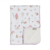 Living Textiles - Jersey Sherpa Pram Blanket - Whimsical Wonderland