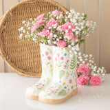 Lou Lou Bell - Luna Bloom Floral Print Ceramic Welly Boot Planter