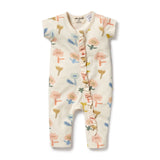 Wilson & Frenchy - Cookie Cut Organic Ruffle Zipsuit