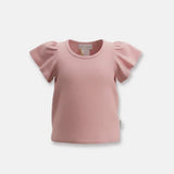 Love Henry - Girls Frill Sleeve Top - Pink