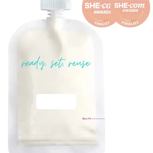 Sinchies - 150ml Reusable Food Pouches - Plain (pack of 5)