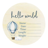 Timber Tinkers - Hot Air Balloon Wooden Birth Disc