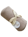 Cuddle Bug & Co (Mini & Me) - Cable Baby Blanket Seashell