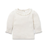 Aster & Oak - Ivory Pointelle LS Top