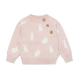 Aster & Oak - Mauve Bunny Knit Jumper