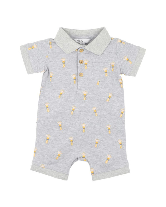 Bebe - Ellis Giraffe Polo Romper