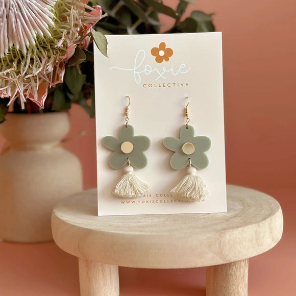 Foxie Collective - Bella Tassel Dangles | Sage + Linen