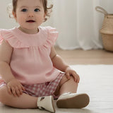 Love Henry - Baby Girls Lucy Shorts - Pink Check