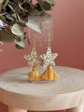 Foxie Collective - Star Dust Dangles | Gold Sparkle + Mustard
