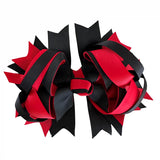 Poppet Locks - 6” Bow Clip - Black & Red