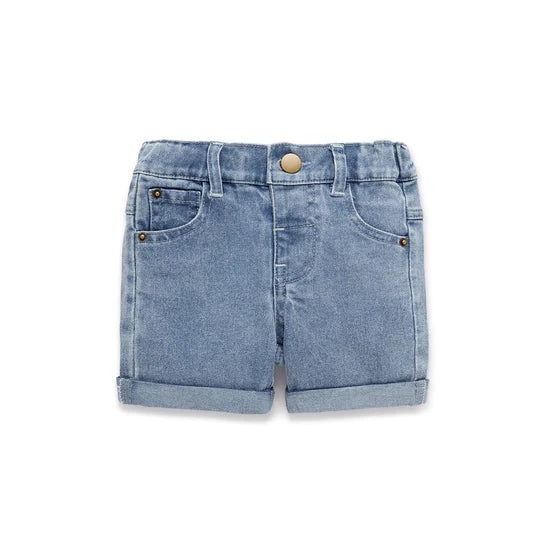 Aster & Oak - Mid Wash Denim Shorts
