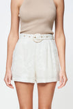 Apero - Valencia Embroidered Short - Cream