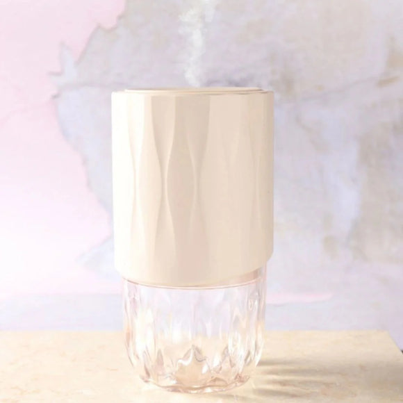 Lively Living - Aroma-Petal Crystal Light Diffuser + Bonus Oil - Nude Brown