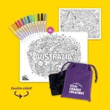 Little Change Creators - AUSTRALIA Re-FUN-able™ Colouring Set