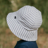 Bedhead - Toddler Bucket Sun Hat - Grey Stripe