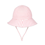 BedHead Hats - Toddler Bucket Sun Hat - Pink Stripe