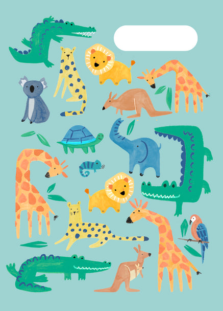 Spencil - A4 Book Cover - Safari Puzzle 1