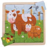 Artiwood - Bigjigs Toys - Cow & Calf Puzzle