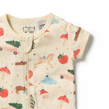 Wilson & Frenchy - Deck the Halls Organic Rib Boyleg Zipsuit