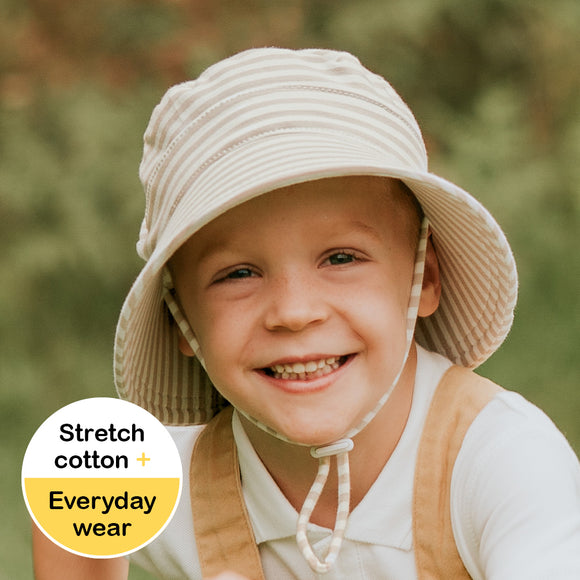 Bedhead - Kids Classic Bucket Sun Hat - Natural Stripe