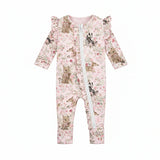 Confetti Kidz - Baby Animals - Bamboo Zipsuit