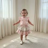 Love Henry - Baby Girls Frilly Pilcher Skirt - Pretty Blossom