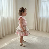 Love Henry - Baby Girls Frilly Pilcher Skirt - Pretty Blossom