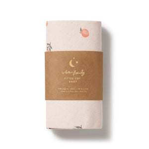 Wilson & Frenchy - Peaches Organic Pointelle Cot Sheet