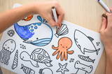 Eleganter - REUSABLE SILICONE DRAWING MAT-SEA ANIMALS
