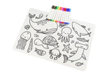 Eleganter - REUSABLE SILICONE DRAWING MAT-SEA ANIMALS