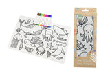 Eleganter - REUSABLE SILICONE DRAWING MAT-SEA ANIMALS