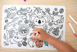Eleganter - Reusable Silicone Drawing Mat - AUSTRALIAN ANIMALS