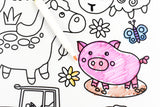 Eleganter - REUSABLE SILICONE DRAWING MAT- FARM ANIMALS