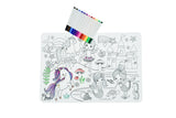 Eleganter - REUSABLE SILICONE DRAWING MAT- ENCHANTED KINGDOM
